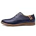 XMWEALTHY Men's Size Plus Dress Shoes Blue US 12,EU size 47