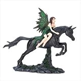 Midnight Fairy Unicorn Horse Mythical Decor Figurine
