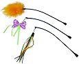SmartyKat Feather Whirl Replacement Wands Cat Toy, 3-Pack