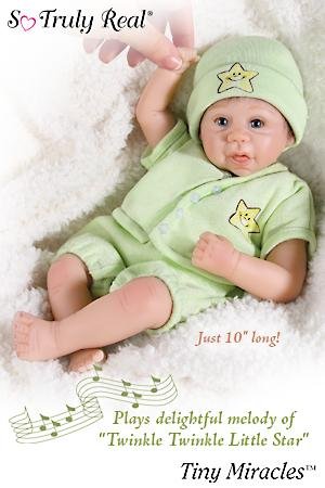 Buy Ashton Drake Doll - So Truly Real - TINY MIRACLE ‘Musical’ TWINKLE TWINKLE LITTLE STAR - Just 10 inches Long - Artist Marjorie Trieschmann!