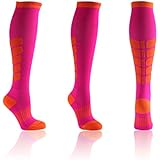 X31 Sports Knee High Compression Socks for Running Womens and Mens