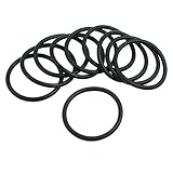 uxcell オイルシール Oリング　4mm x 53mm ブラック　ゴム　ニトリルゴム　シール　10個入り