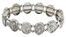 Stretchy Adjustable Bracelet – Black and White Images of Jesus and Other Religious Icons – 6 to 7.5 in.