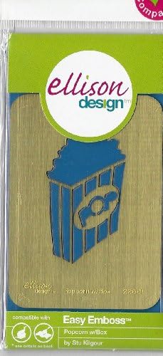 Ellison Design Easy Emboss Stencil - Popcorn with Box