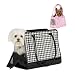 Trendy Pink Houndstooth Dog Carrier - Large