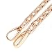 Top-end 1.2cm Width Gold Tone Flat Metal Iron Handbag Chains Handles Purse Handles Chains 51.2 Inches