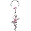 14 Gauge Pink Gem Lizard Dangle Captive Ring