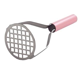 Best Manufacturers Waffle Head Masher 10-inch Pink Handle by Best Manufacturers Inc.