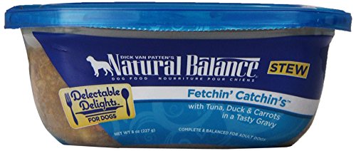 Dick Van Patten's Natural Balance Delectable Delights Fetchin' Catchin's Dog Stew, 8-Ounce, Case of 12