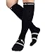 NKTM Medical Graduated Nursing Compression Socks Long Sleeve Socks for Plantar Fasciitis Foot Care Sock Stimulate Blood Circulation Applies to Football Baseball Running Hockey Relieve Stress 1Pair