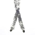 Silver Sequin Braces