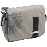 Case Logic SNMB-15F 15.4-Inch Fullsize Canvas Messenger Bag with Laptop Storage (Gray)