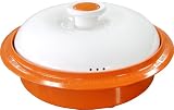 Microhearth 1-1/2-Quart Covered Nonstick 4-Piece Everyday Pan Set with Steam Pan and Muffin Pan, Orange