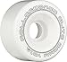 RollerBones Art Elite 101A Competition Roller Skate Wheels (Set of 8), White, 57mm