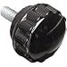 Davies Thermoset Round Grip Utility Knob, Flute Rim, Threaded Stud, 1/4"-20 Thread Size X 9/16" Thread Length, 7/8" Diameter (Pack of 10)