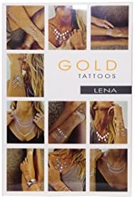 Gold Tattoos Lena Temporary Tattoo - 4 pack
