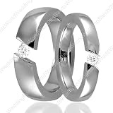 41gTrcMjMkL. SL160  950 Platinum Tension Setting Matching Wedding Bands, 4mm and 6mm, 0.25 Carat
