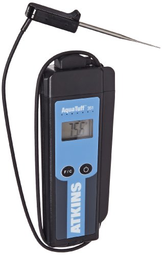 Cooper-Atkins 35135 Series 351 AquaTuff Wrap and Stow Waterproof Thermocouple Instruments with MicroNeedle Probe, -100 to 500 degrees F Temperature Range On Sale