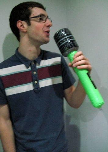 Inflatable Microphone 40cms long! [Toy]