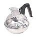 BUN6100 12 Cup Unbreakable Decanter, Clear/Matte Silver/Brown