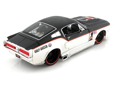 1967 Ford Mustang GT Harley Davidson #1 1/24 Black Over White