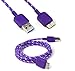 Galaxy Note 3 Charger,Landfox Braided Fabric USB 3.0 Charger Cable for Samsung Galaxy Note 3 (Purple)