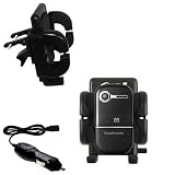 Sony Ericsson z258c Auto Vent Holder with Car Charger - Uses Gomadic TipExchange