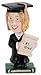 Graduation Topper Bobbling Head Female