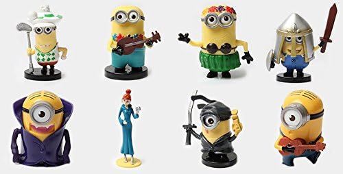 Despicable Me Minion PVC Miniature Doll-8pc 2.3*2.9in /6*7.5cm Tall Collection #2