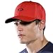 Oakley Silicon Men's Fashion Hat/Cap w/ Free B&F Heart Sticker Bundle - Red Line
