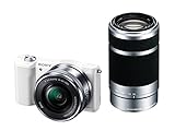 SONY ミラーレス一眼 α5100 ダブルズームレンズキット E PZ 16-50mm F3.5-5.6 OSS ＋ E 55-210mm F4.5-6.3 OSS付属 ホワイト ILCE-5100Y-W