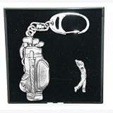 Pewter Key Ring & Badge Gift Sets Golf