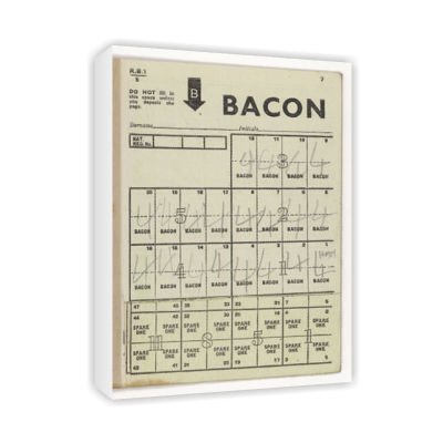 BACON RATION COUPONS - Canvas - Medium - 30x45cm 