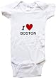 I LOVE BOSTON - BOSTON BABY - City Series - White, Blue or Pink Onesie / Baby T-shirt