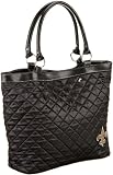 New Orleans Saints Quilted Tote, Black