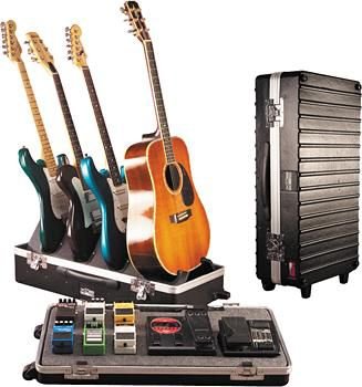 Combination Pedal Board and Multi Guitar Stand