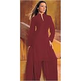 Mandarin Collar Three Piece Set (Petite, Tall & Misses Sizes XS-3X)