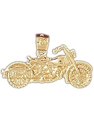 Dazzlers Solid 14k Gold Motorbike Charm Pendant Available in three colors from jewelsberry (weights: 1.9 grams only)