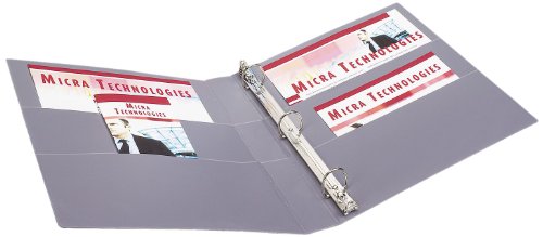 Avery Heavy-Duty Nonstick View Binder with 1 Inch EZ-Turn Ring, Shadow Gray, 1 Binder (5303)