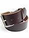 Mens Heavy Brown Leather Belt 1 3/4