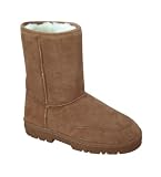 LAMO SHEEPSKIN Womens 9 Boots Suede Shoes Chestnut