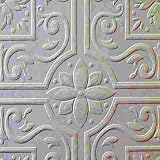 Large Tile Flower Heavy Textured Paintable Wallpaper