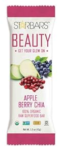 Starbars Beauty Bar, Apple Berry Chia, 12 Count (Pack of 12)