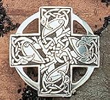 St Justin of Cornwall - Pewter Celtic Birds Brooch