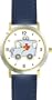 Ambulance Truck - Emergency Rescue Vehicle - WATCHBUDDY� DELUXE TWO-TONE THEME WATCH - Arabic Numbers - Blue Leather Strap-Size-Children's Size-Small ( Boy's Size & Girl's Size )