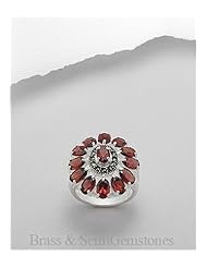 Marcasite Ring In Brass