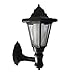 ZJKC® Solar Outdoor LED Light Fixture Exterior Wall Sconce Lantern , Pole/Post/Wall Mount Kit, Black