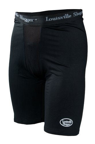 Louisville Slugger Men's Slugger Compression Shorts with Cup Pocket