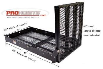 Xl Wheelchair Carrier & Ramp: Rack, Trailer Hitch Mount
