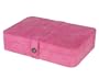 Mele "Renee" Sueded Fabric Jewelry Box (Pink)